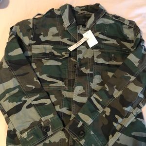 NWT J Crew Camouflage Military Jacket